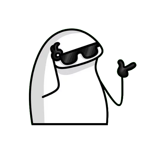 The same ghost mascot as a transparent PNG, with the checkerboard showing through around it