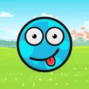 Blue monster mascot illustration before the background was made transparent — sample image for the transparent background maker