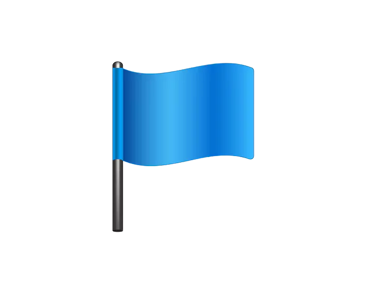 The same flag icon after background removal, with the vector corners sharp and nothing behind them