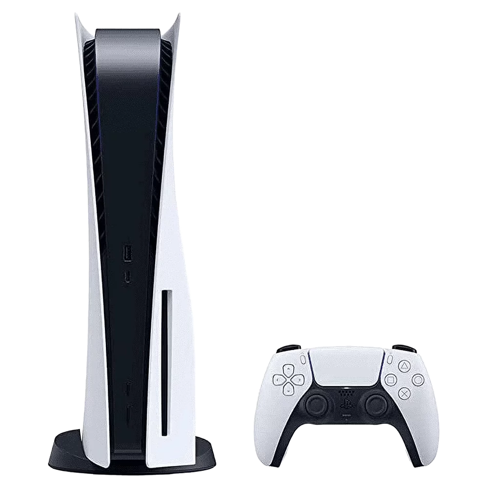 PlayStation 5 console after background removal, exported as a transparent cutout