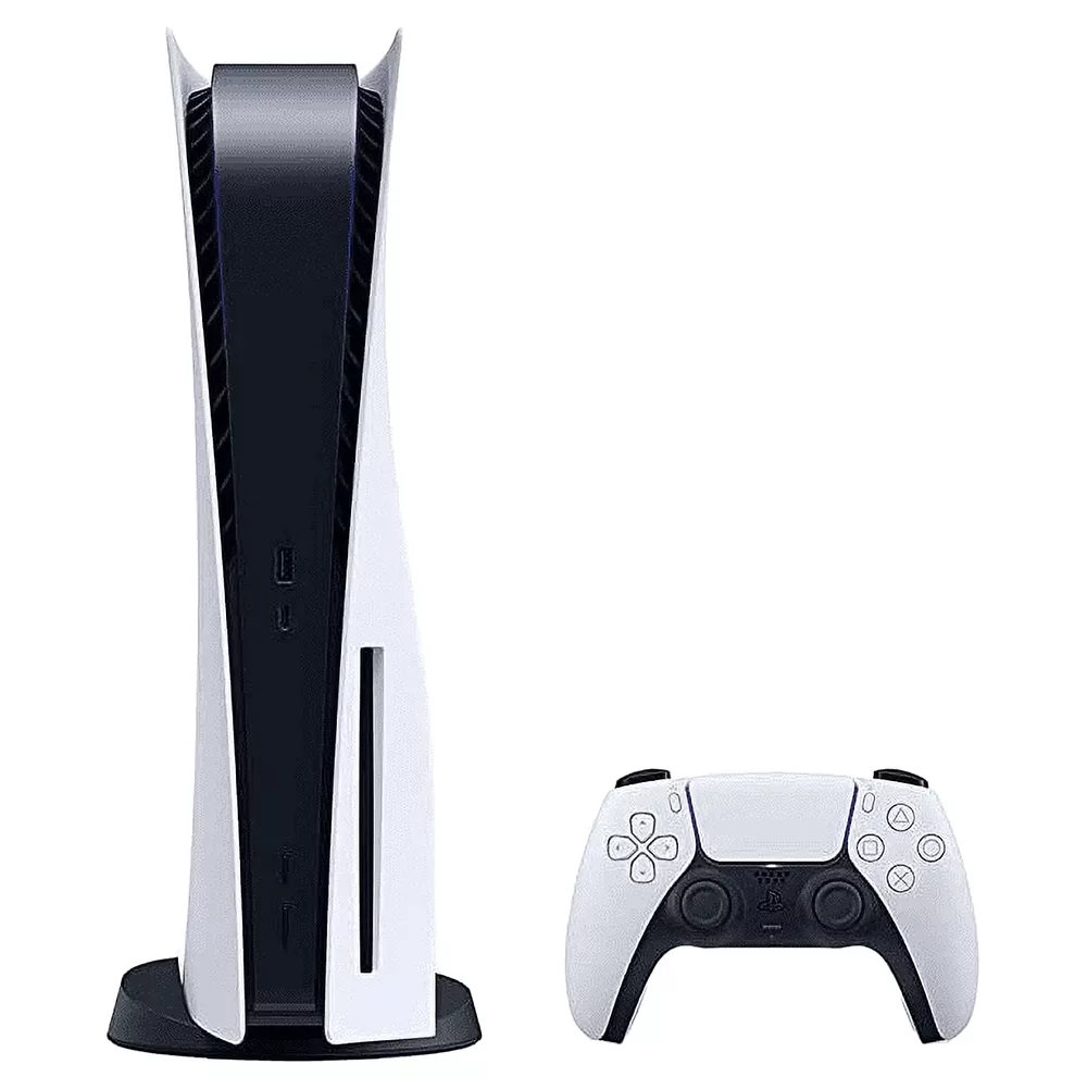 The same PlayStation 5 console as a WebP listing photo, still sitting on its studio backdrop